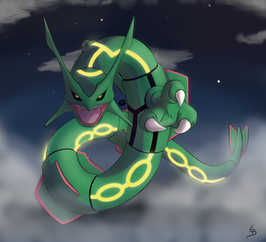 Shiny Rayquaza Wallpaper Collab By