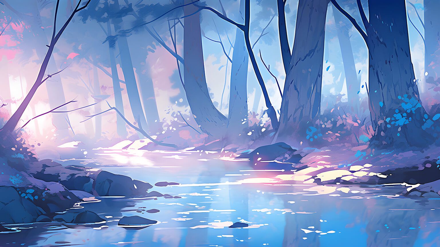 Blue Art Wallpaper
