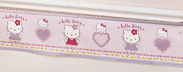 Hello Kitty Wallpaper Border 8 inch x 30   Hello Kitty   Lambs Ivy