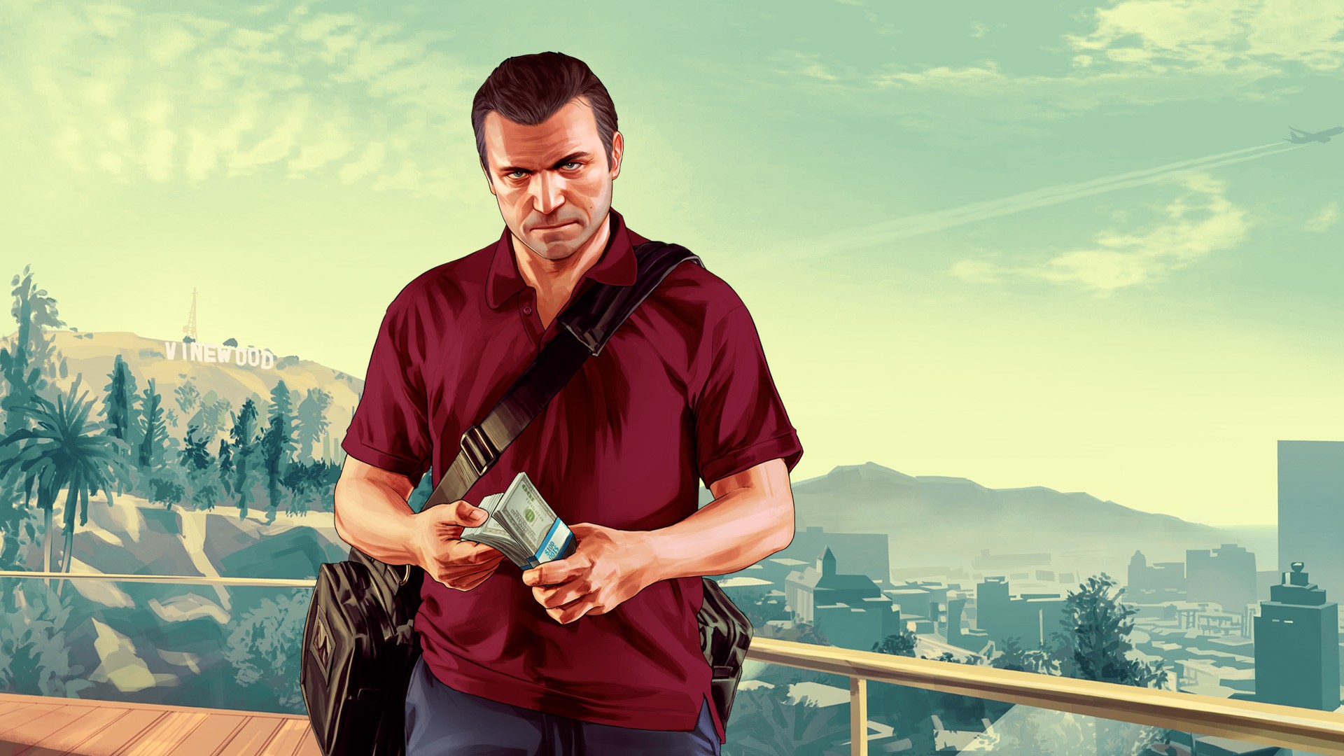 Grand Theft Auto V Gta Trevor Vinewood Michael Background Wallpaper