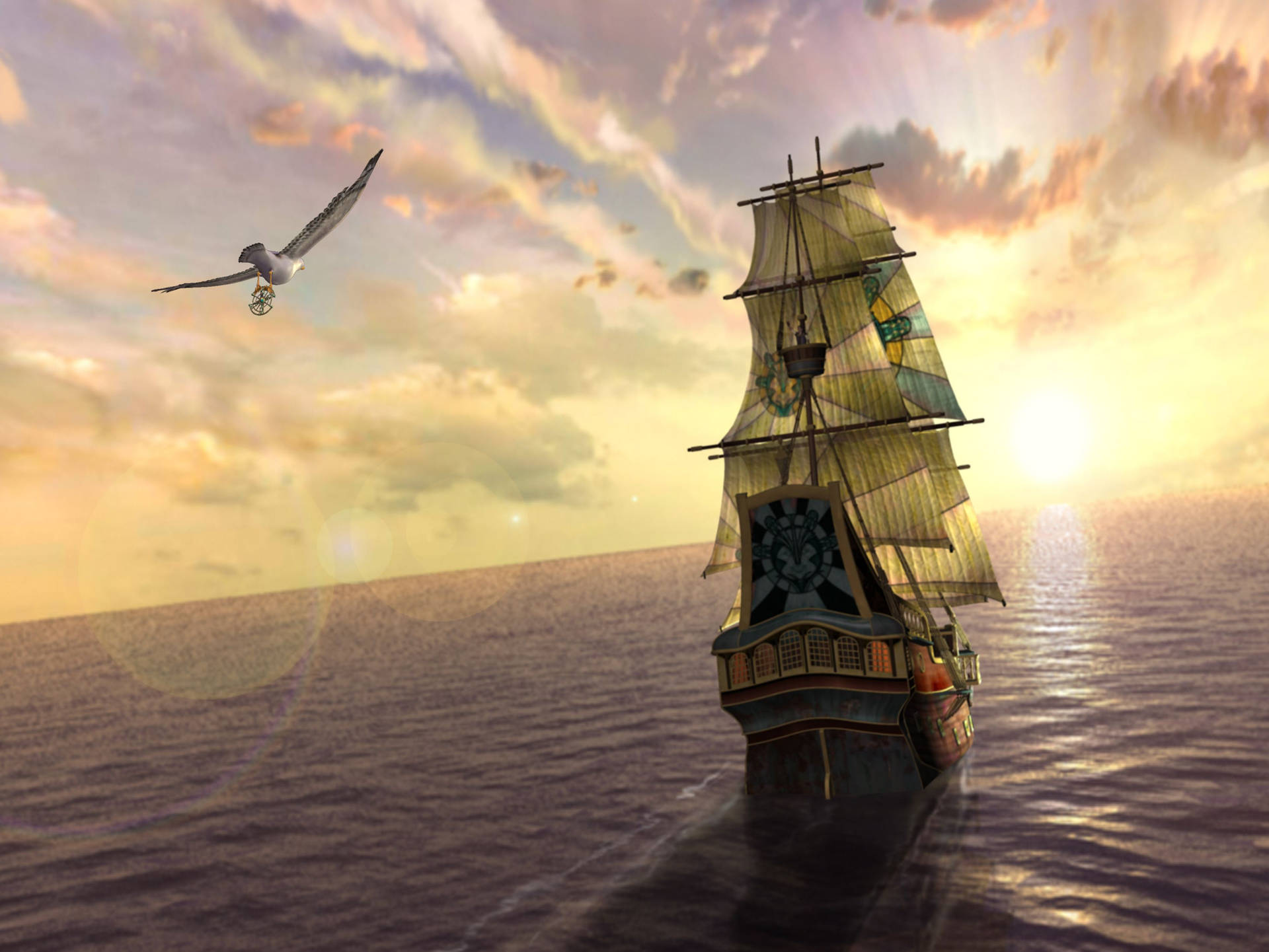 Top Sailing Ship Wallpaper Full HD 4k To Use