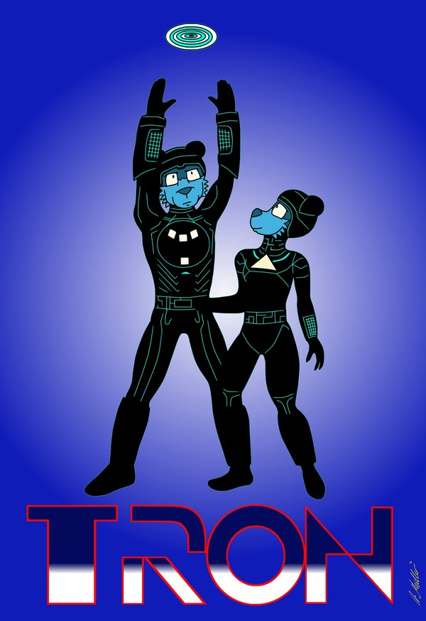 Tron 1982 Title by NeroUrsus on