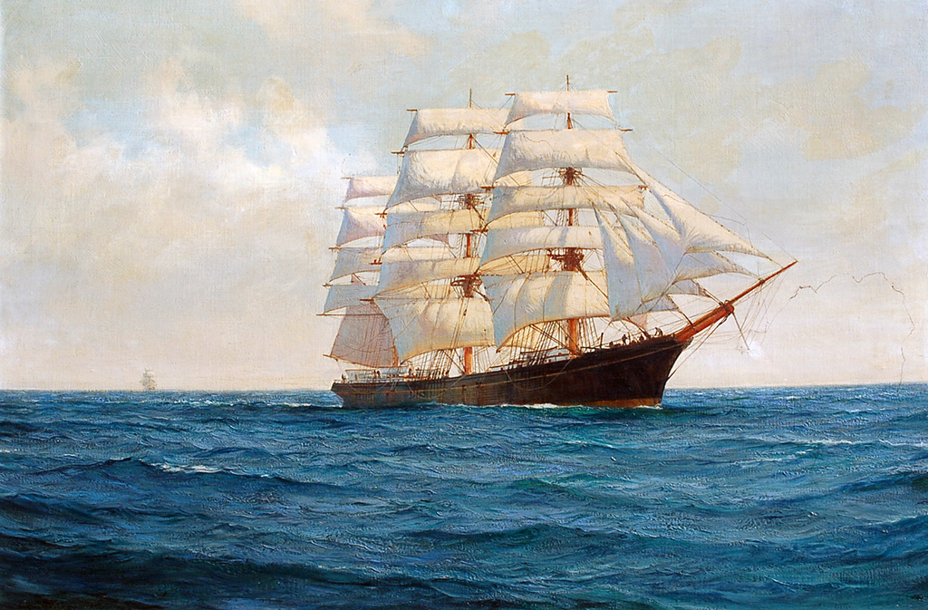 MONTAGUE DAWSON CLIPPER SHIP L HOGUE