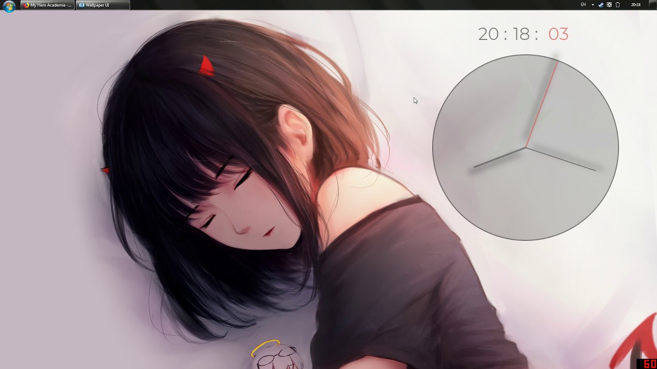 Live wallpaper Sleeping on the table anime girl Koi x Shin Ai Kanojo  DOWNLOAD FREE 1438910973