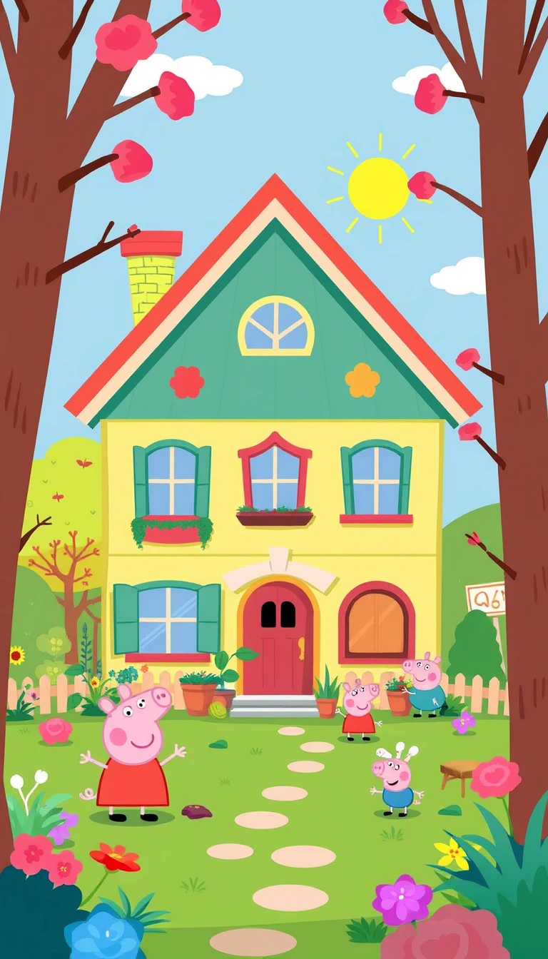 🔥 Free Download Peppa Pig House Wallpaper by @mitchellnelson ...