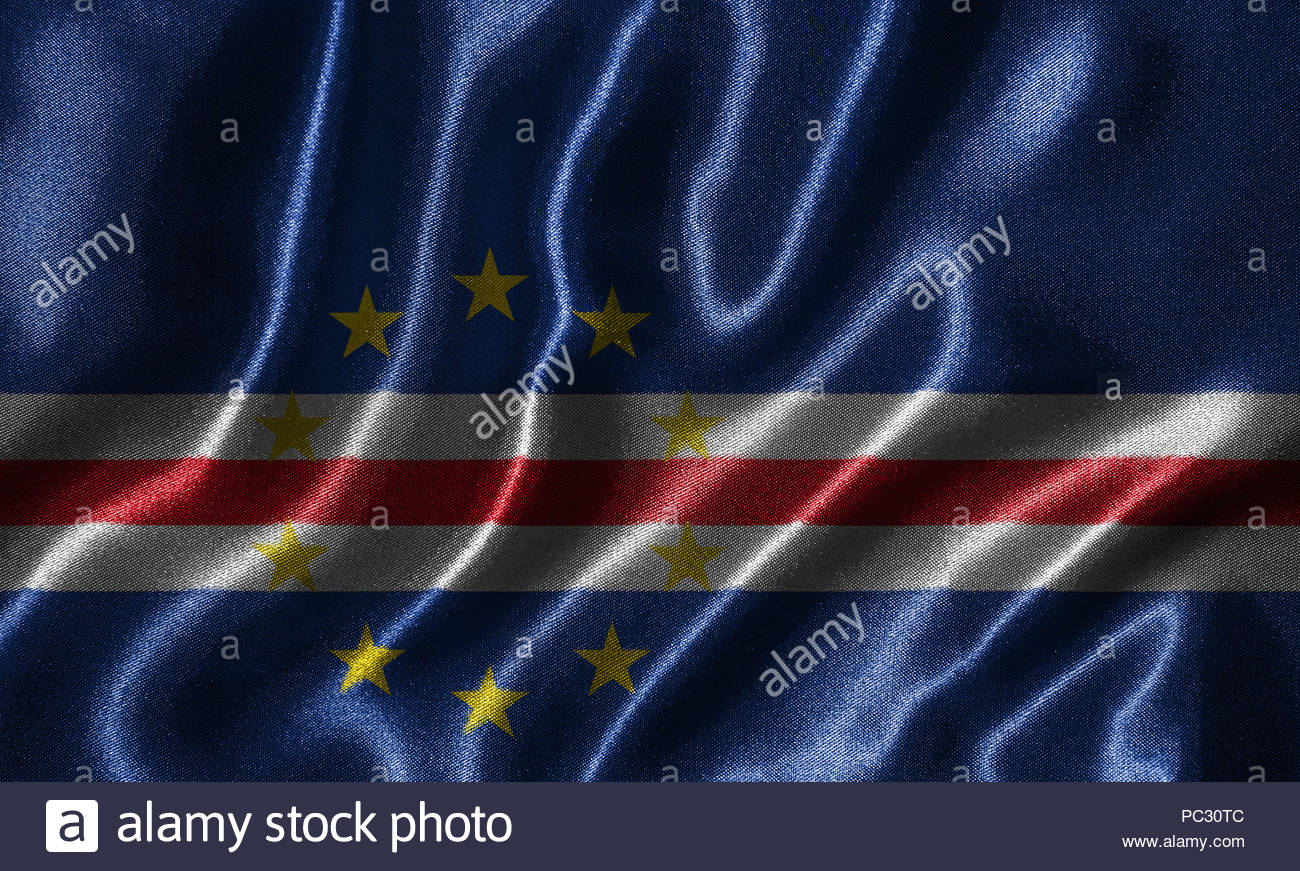 Cape Verde Flag Fabric Of Country Background