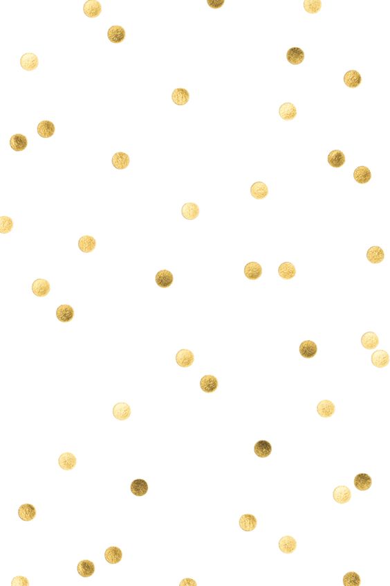 White Gold Confetti Spots Dots iPhone Wallpaper Background