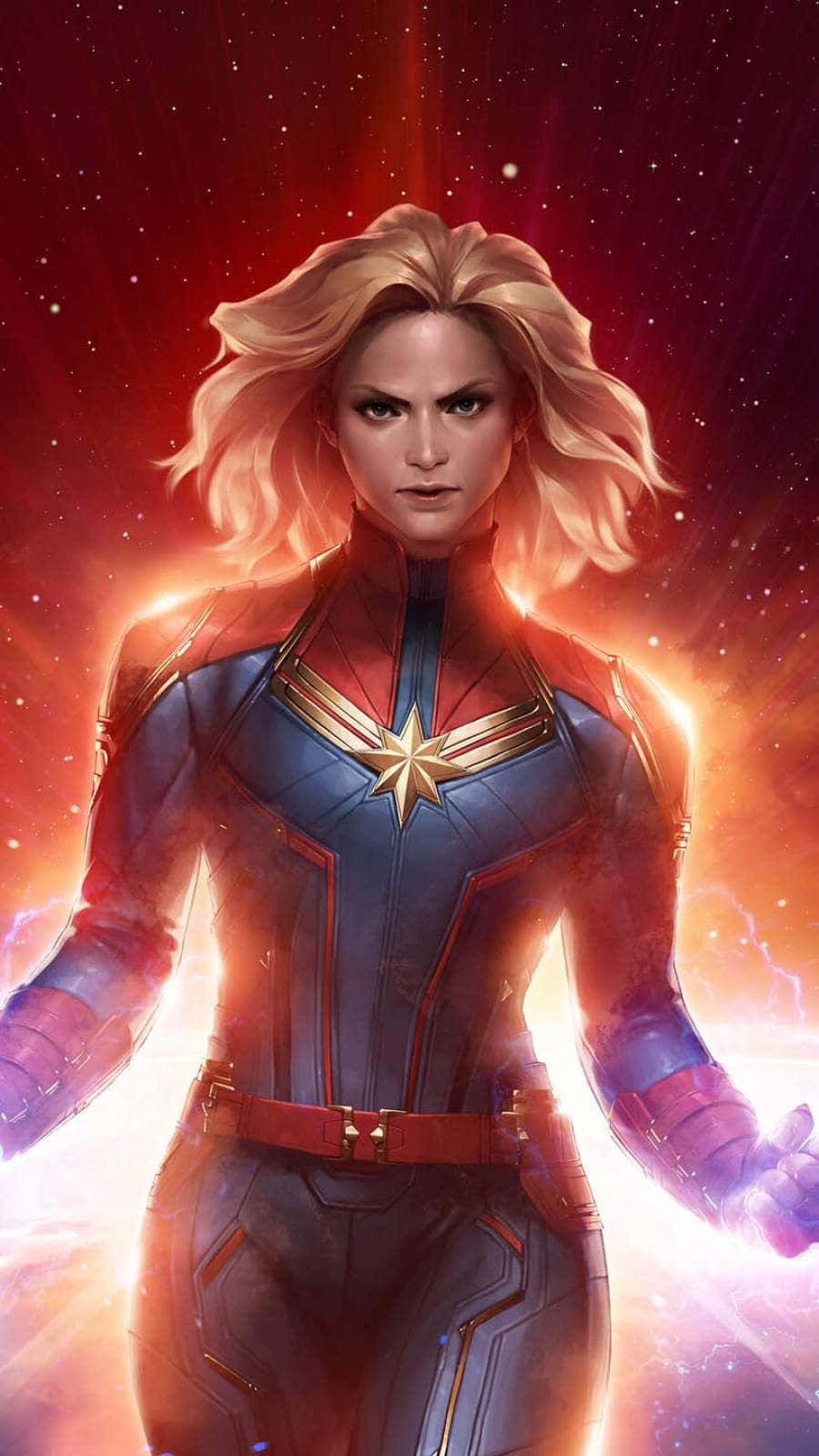Captain Marvel iPad Wallpaper