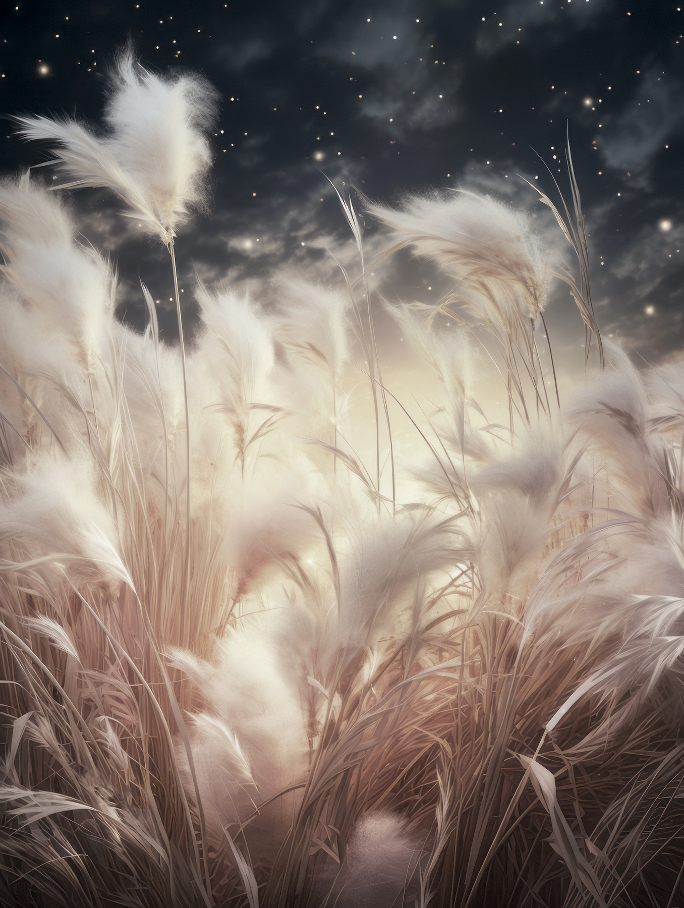 Pampas Grass Dream Wallpaper