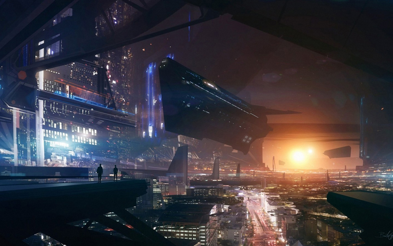 HD Wallpaper Tags Futuristic City Description Future