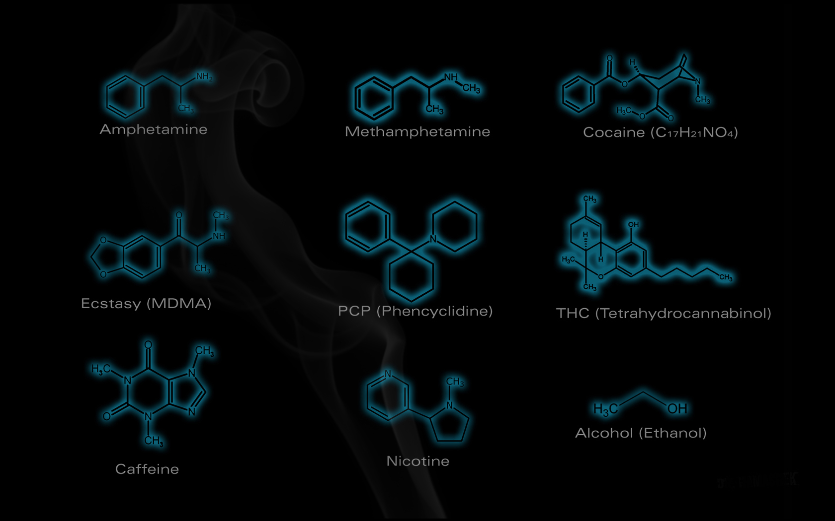 Drugs Chemical Molecule HD Wallpaper Background