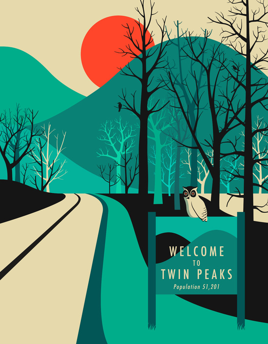 Twin Peaks Art Print By Jazzberry Blue Society6