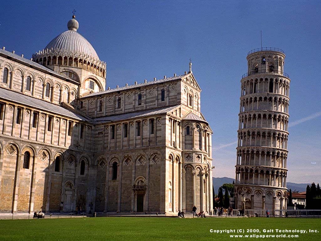 Visual Paradox 3d Wallpaper Leaning Tower Of Pisa