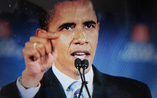 Wallpaper Van President Barack Obama Met Een Speech Op Tv HD