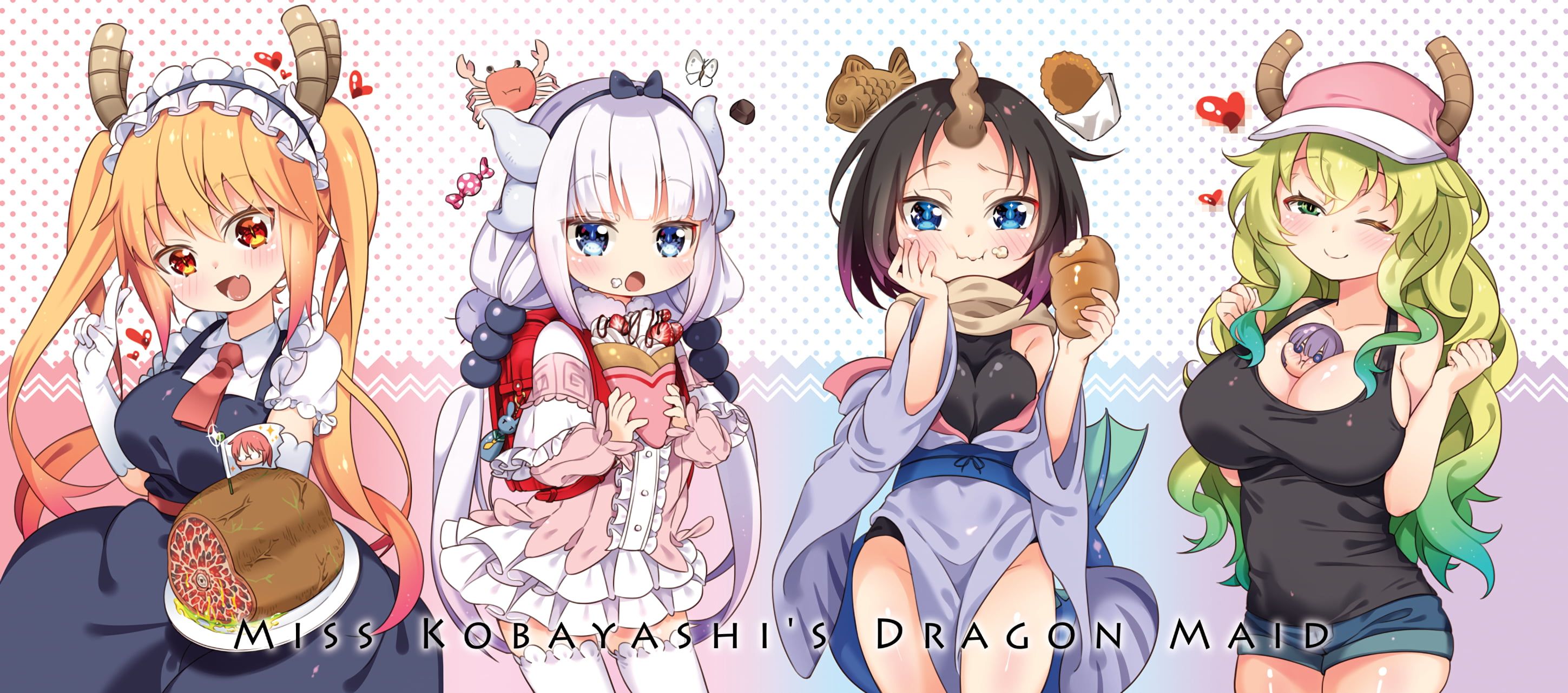 Miss Kobayashis Dragon Maid Anime Illustration Elma Jouii