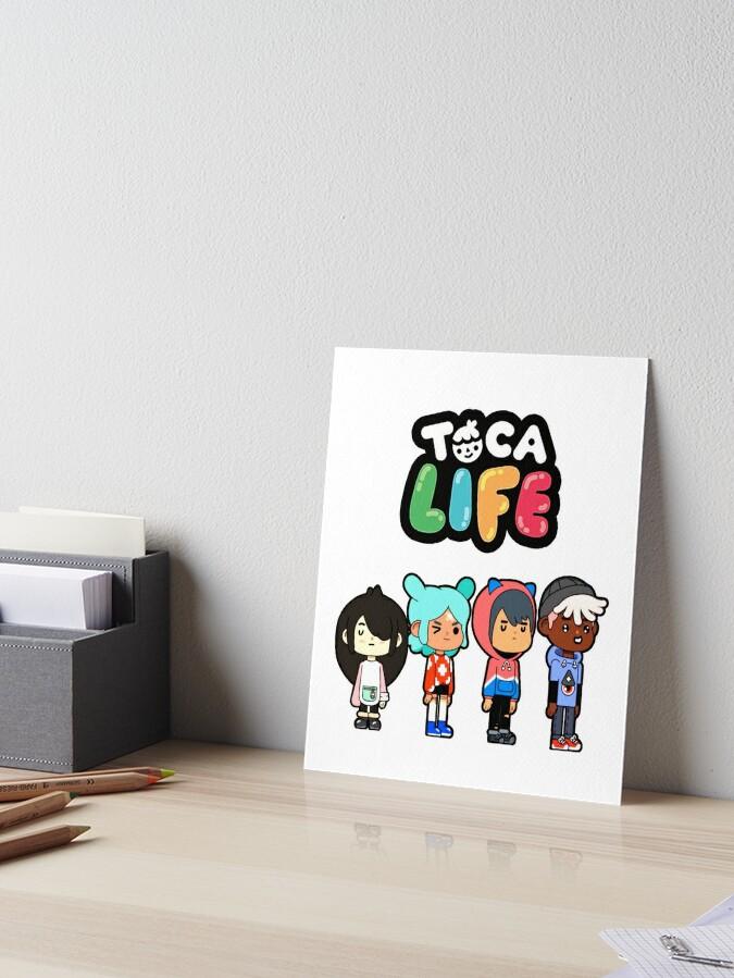 Toca Boca Life Characters Cute Art Board Print For Sale By