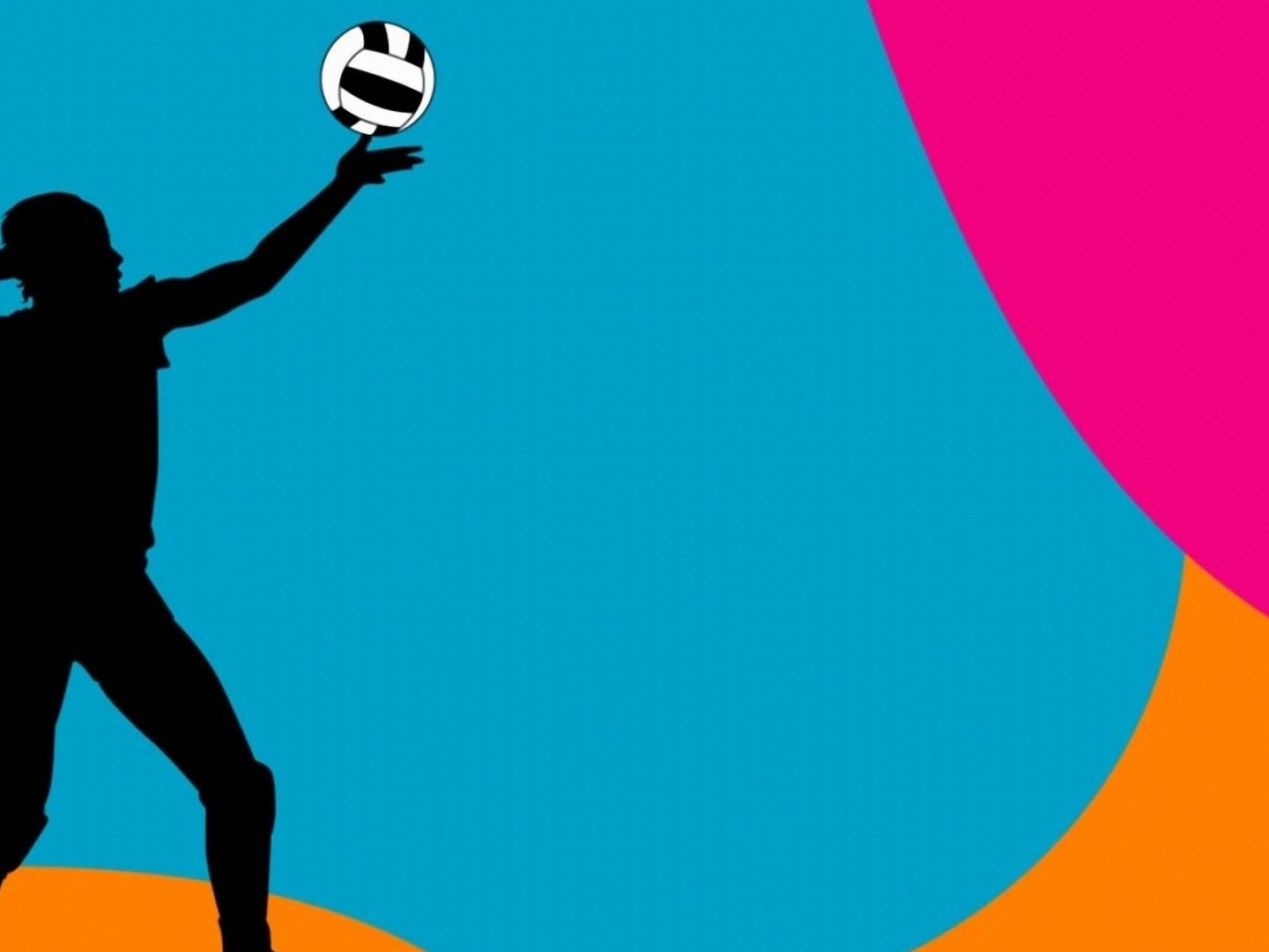 Colorful Volleyball Background Image