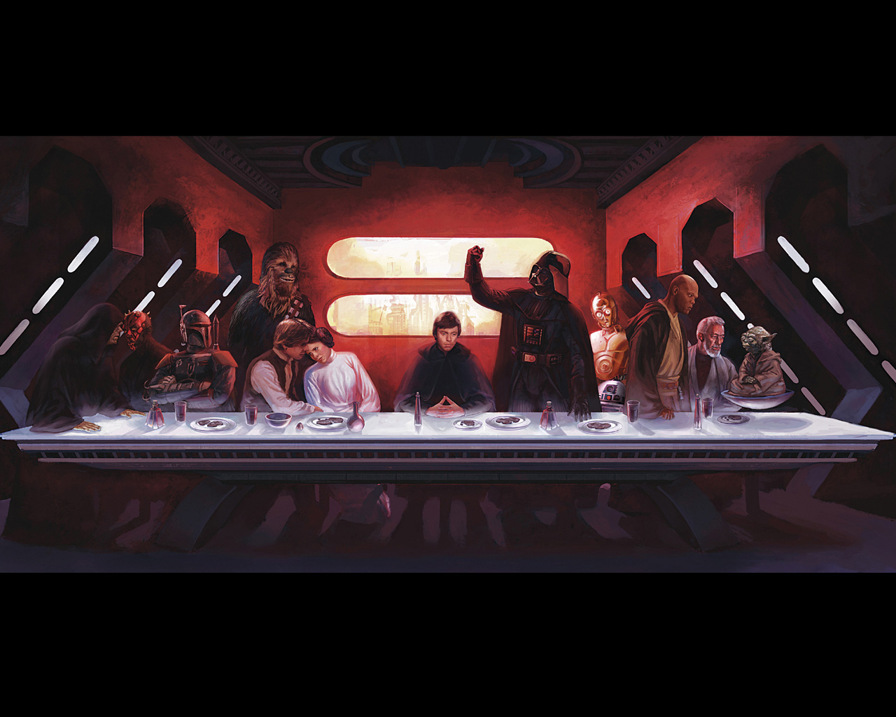 Star Wars Last Supper Android Wallpaper