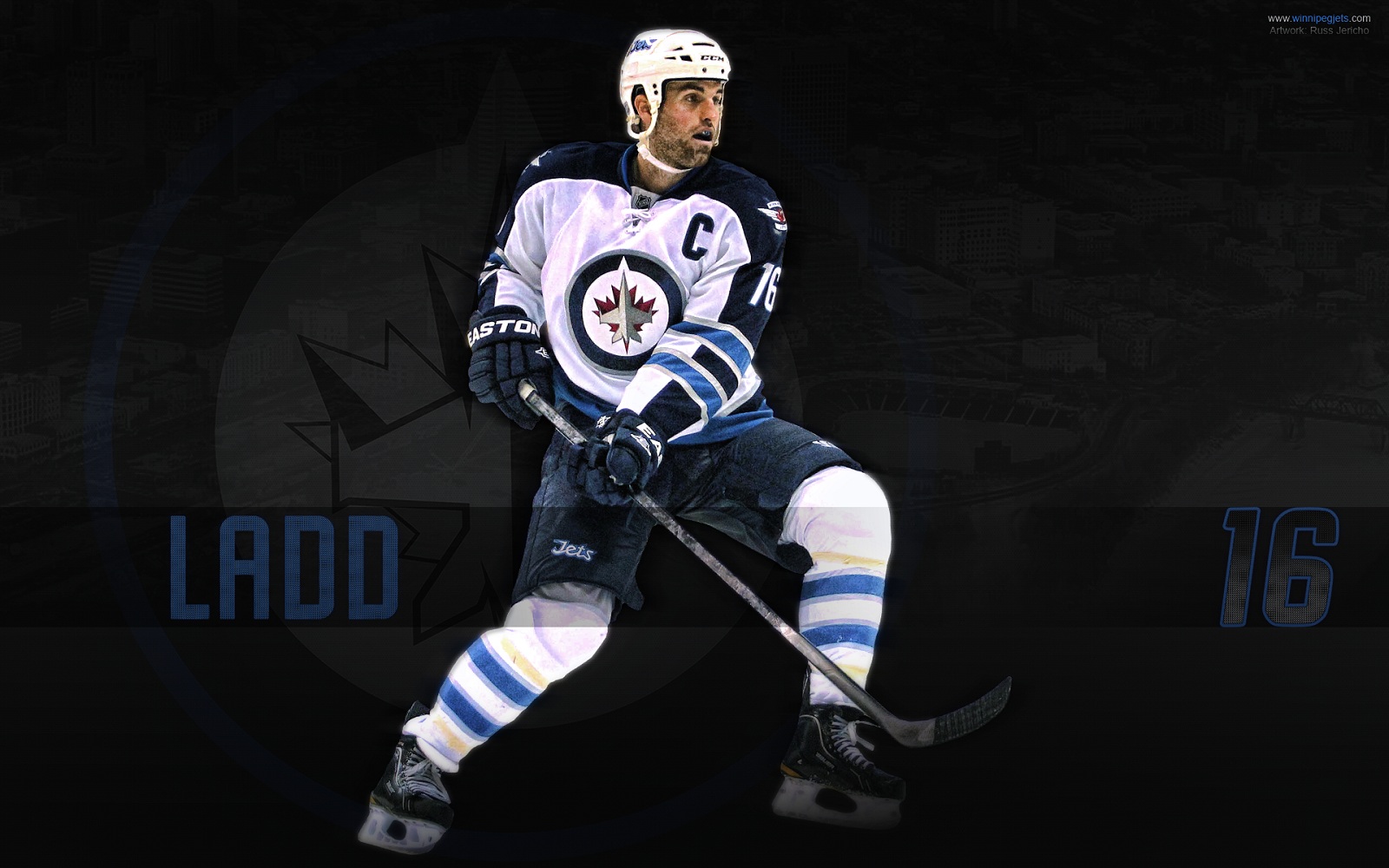 Hockey Andrew Ladd Winnipeg Jets Wallpaper Background