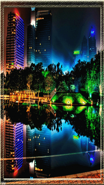 City Lights Screensaver Wallpaper360x640 Wallpaper