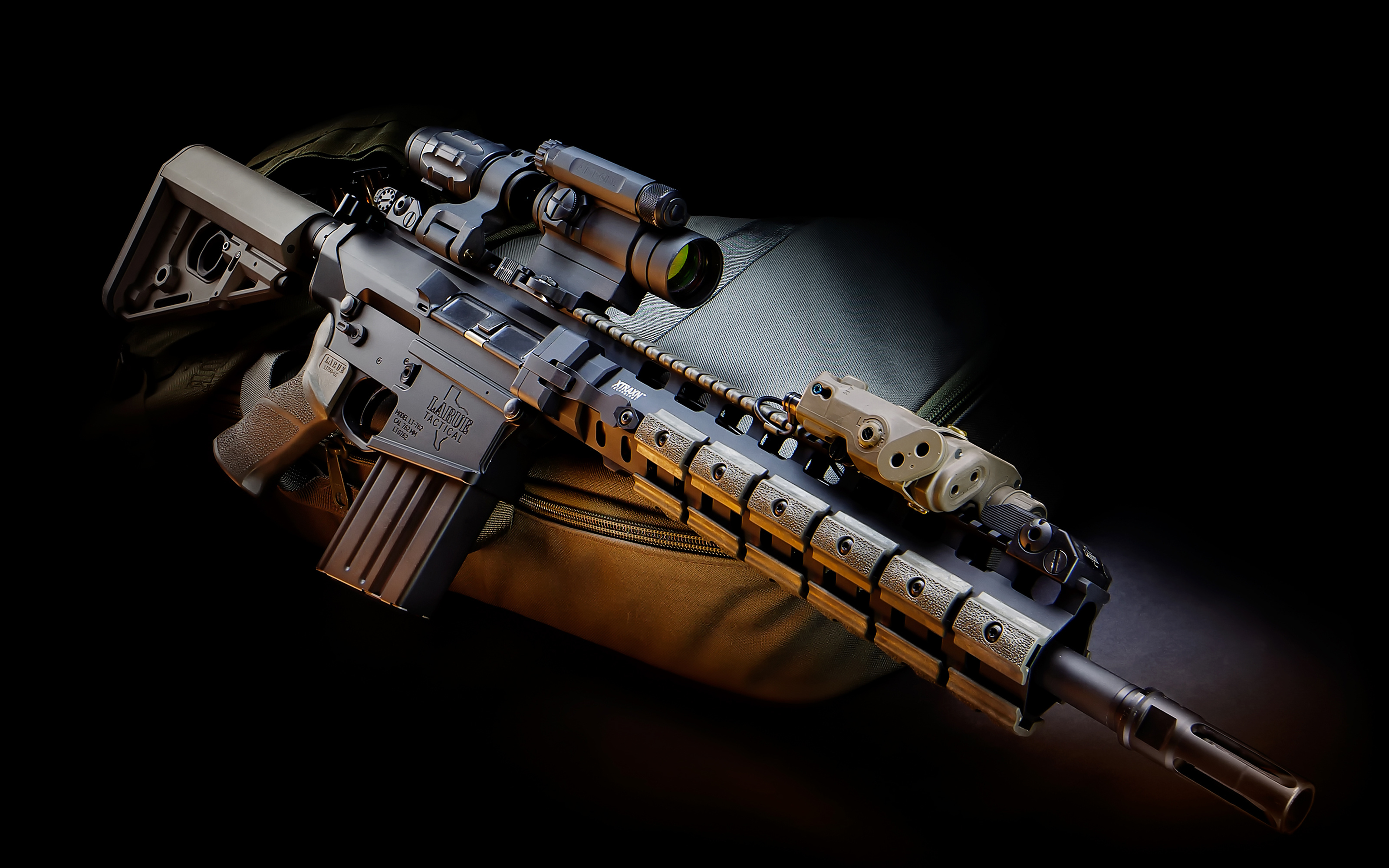 Gun Scope Laser System Assault Rifle Military Wallpaper