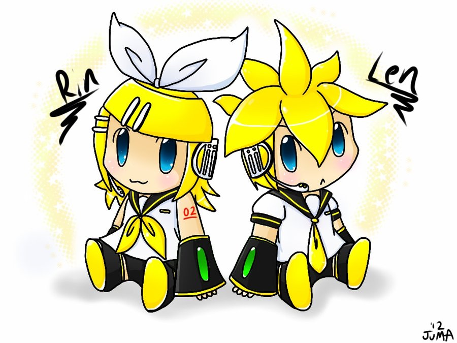 Rin And Len Chibi Wallpaper Chibi Rin And Len on Ipad by