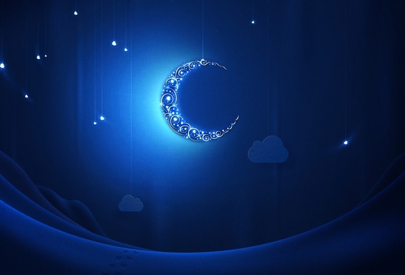 Moon And Stars Desktop Bac