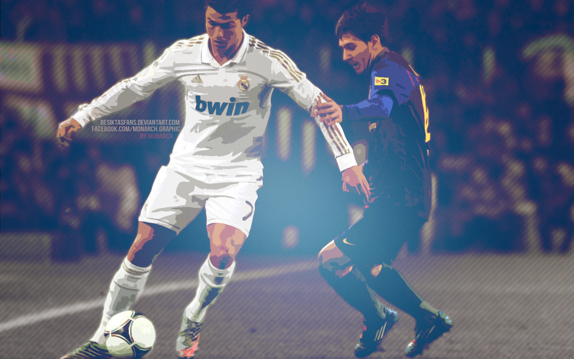 C Ronaldo L Messi Wallpaper By Besiktasfans