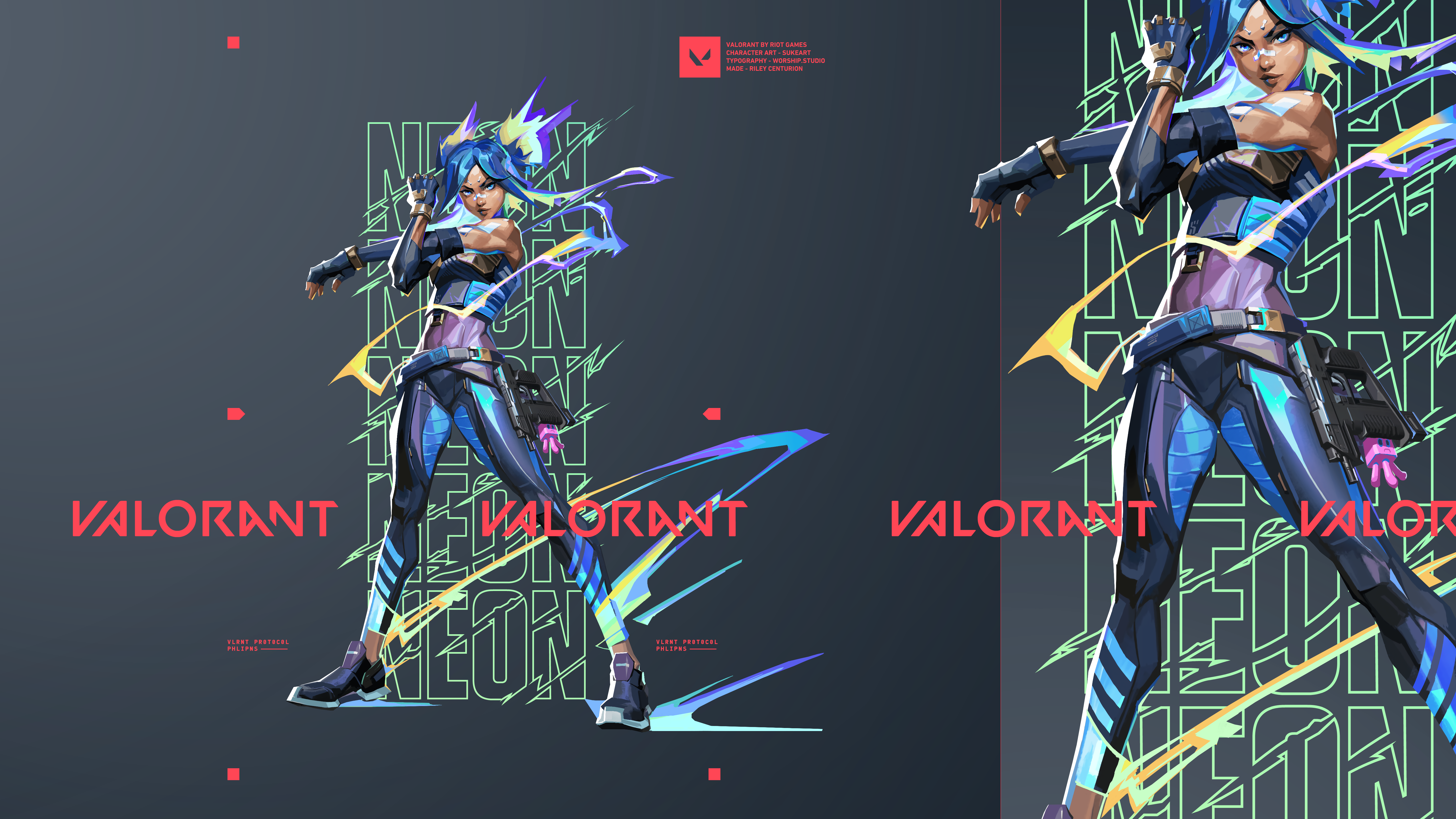 Valorant Neon 4k UHD Wallpapers rVALORANT