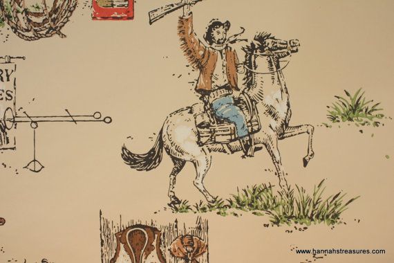 Vintage Wallpaper Cowboy On A Horse