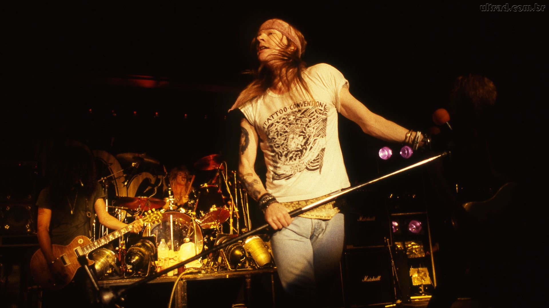 Guns N Roses Heavy Metal Hair Hard Rock Concert Singer