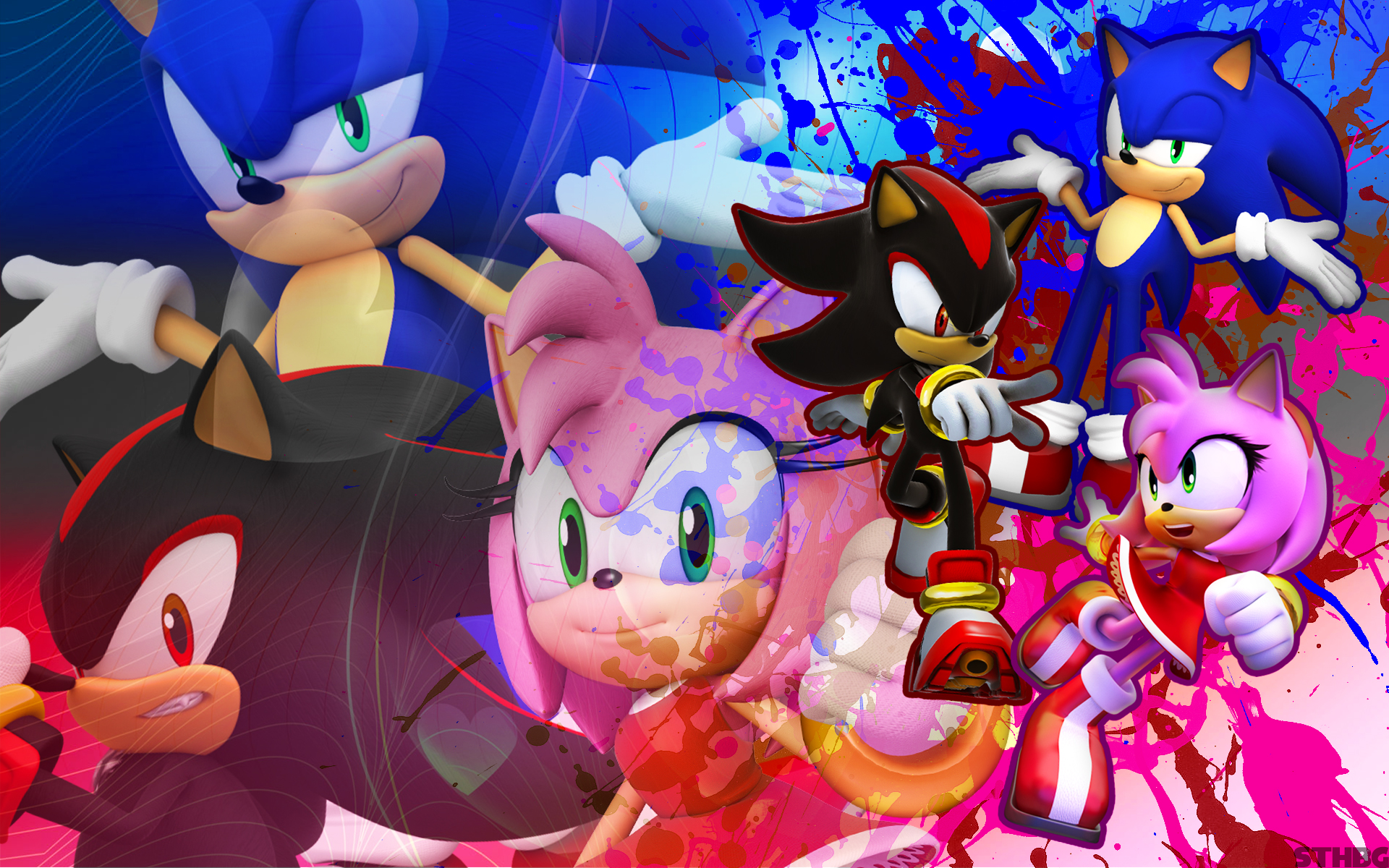 Amy Rose Shadow The Hedgehog Shadow the Hedgehog HD Sonic Wallpapers  HD  Wallpapers  ID 48452