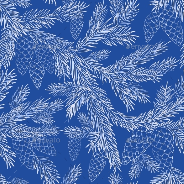  pattern pine pinecone seamless tree vector wallpaper white