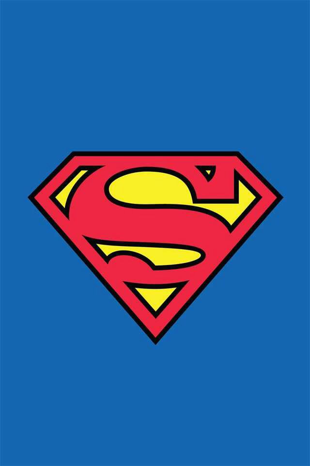 Superman Symbol Background Wallpaper iPhone