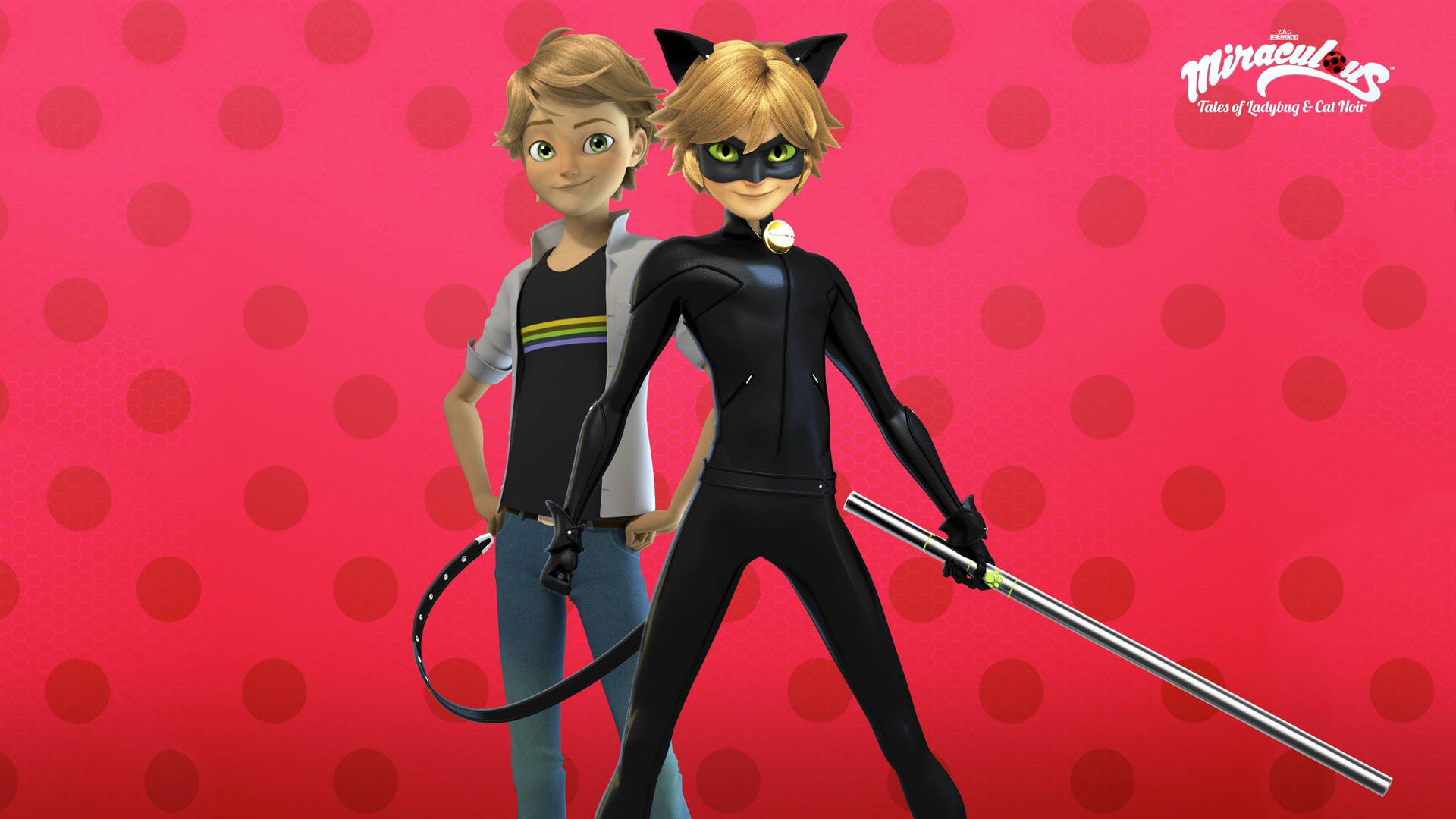 Ladybug And Cat Noir Kiss Wallpaper