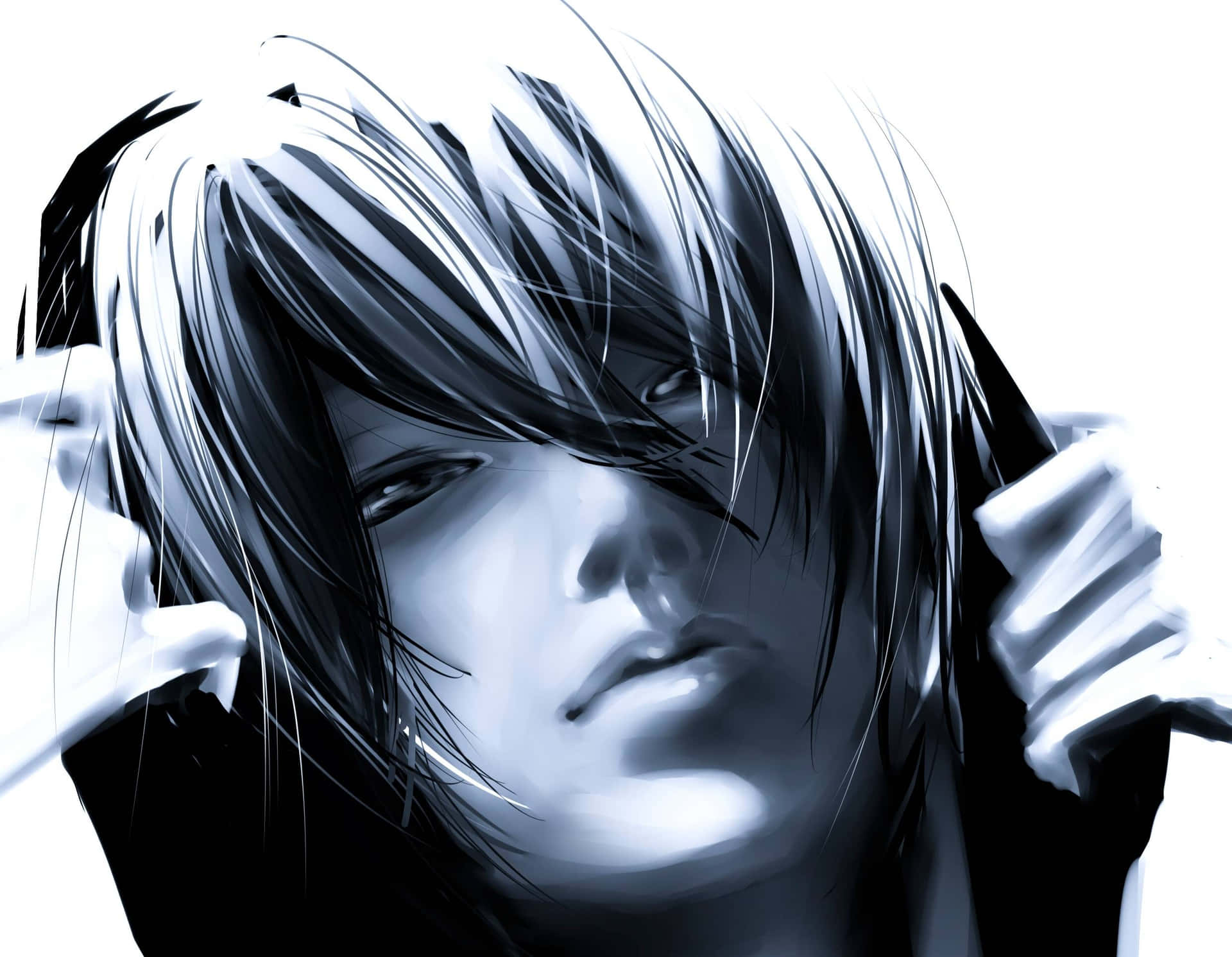 Black And White Anime Wallpaper