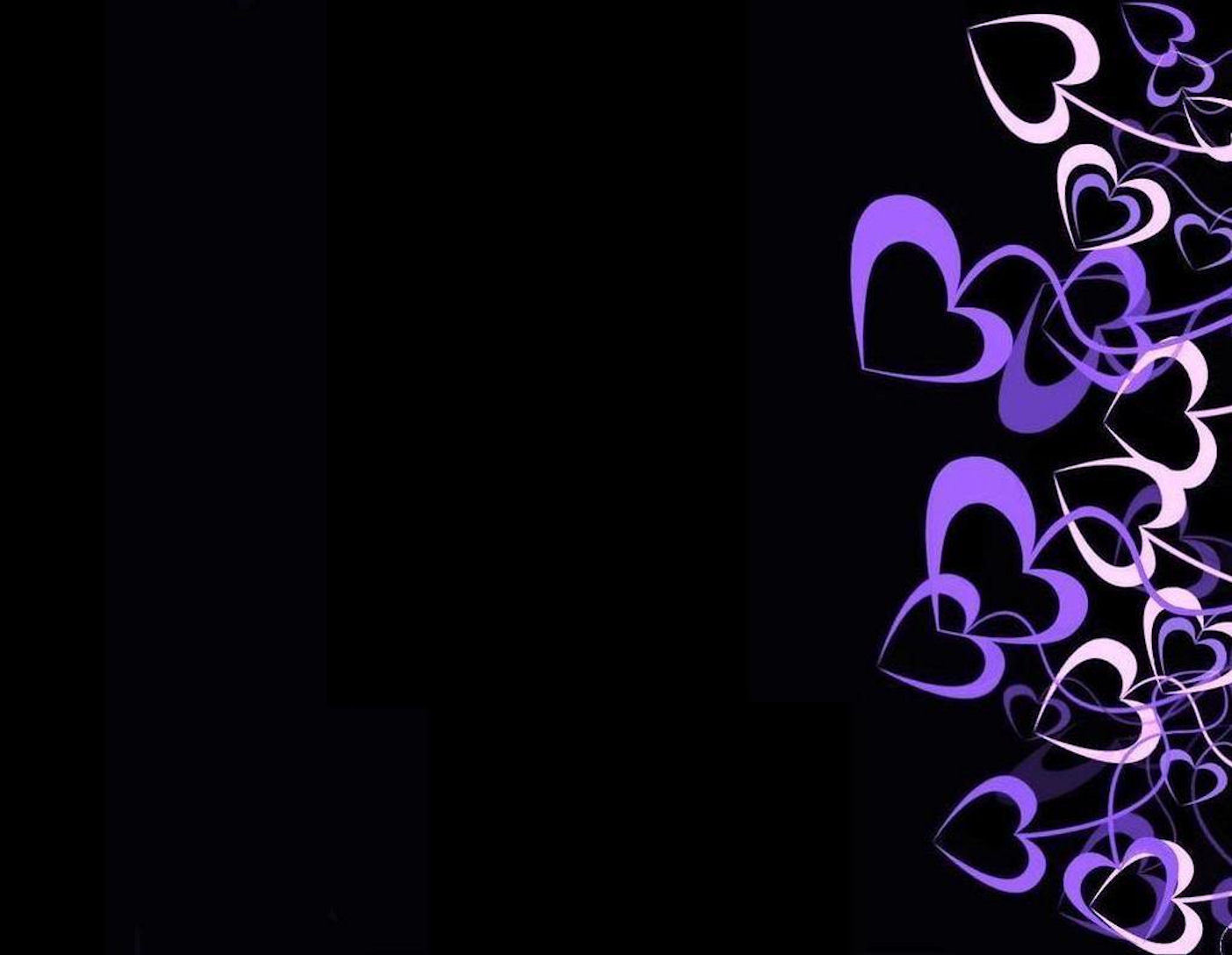 Purple Hearts Background Themes