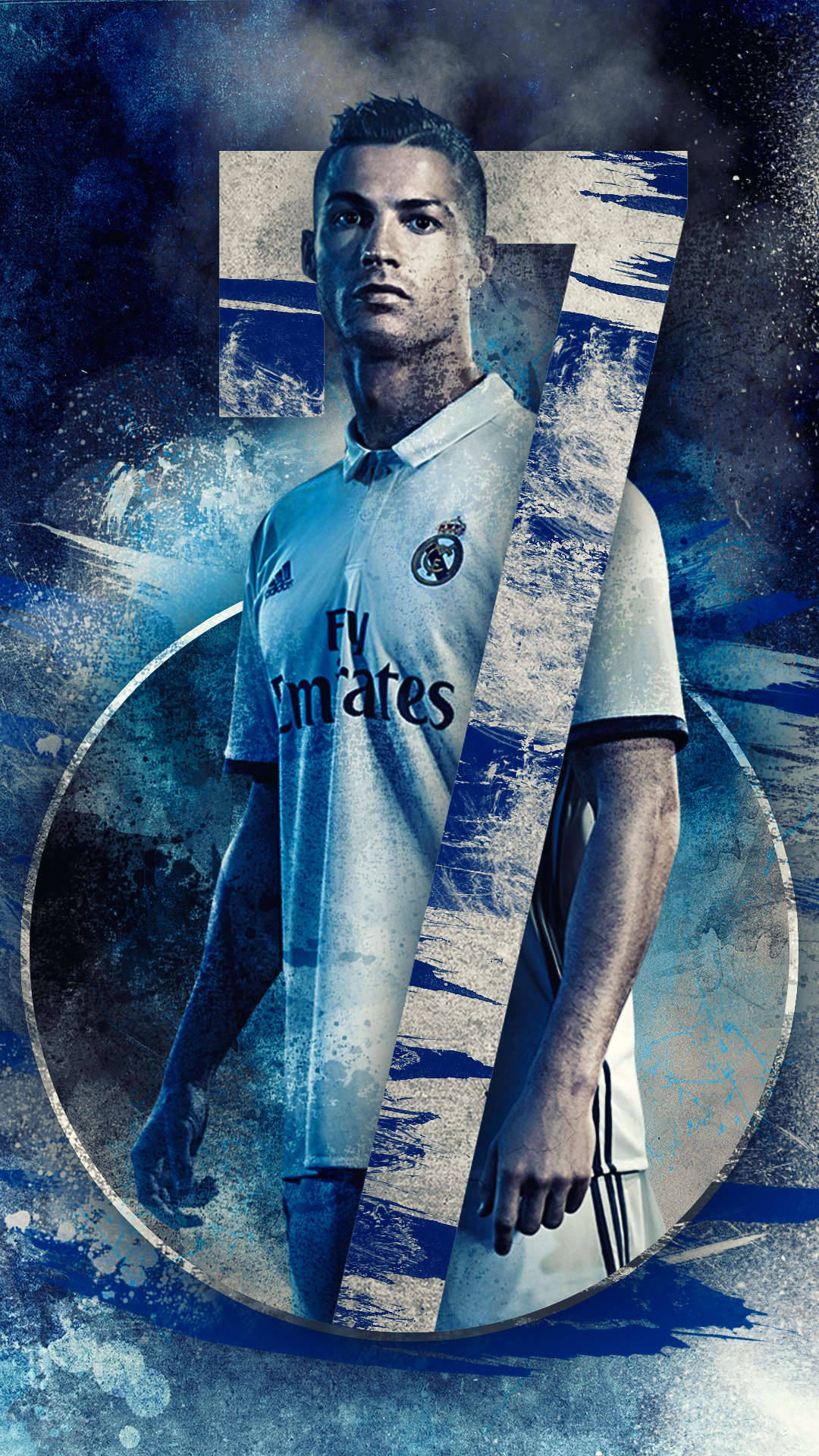 Blue Aesthetic Cristiano Ronaldo Cool Digital Art