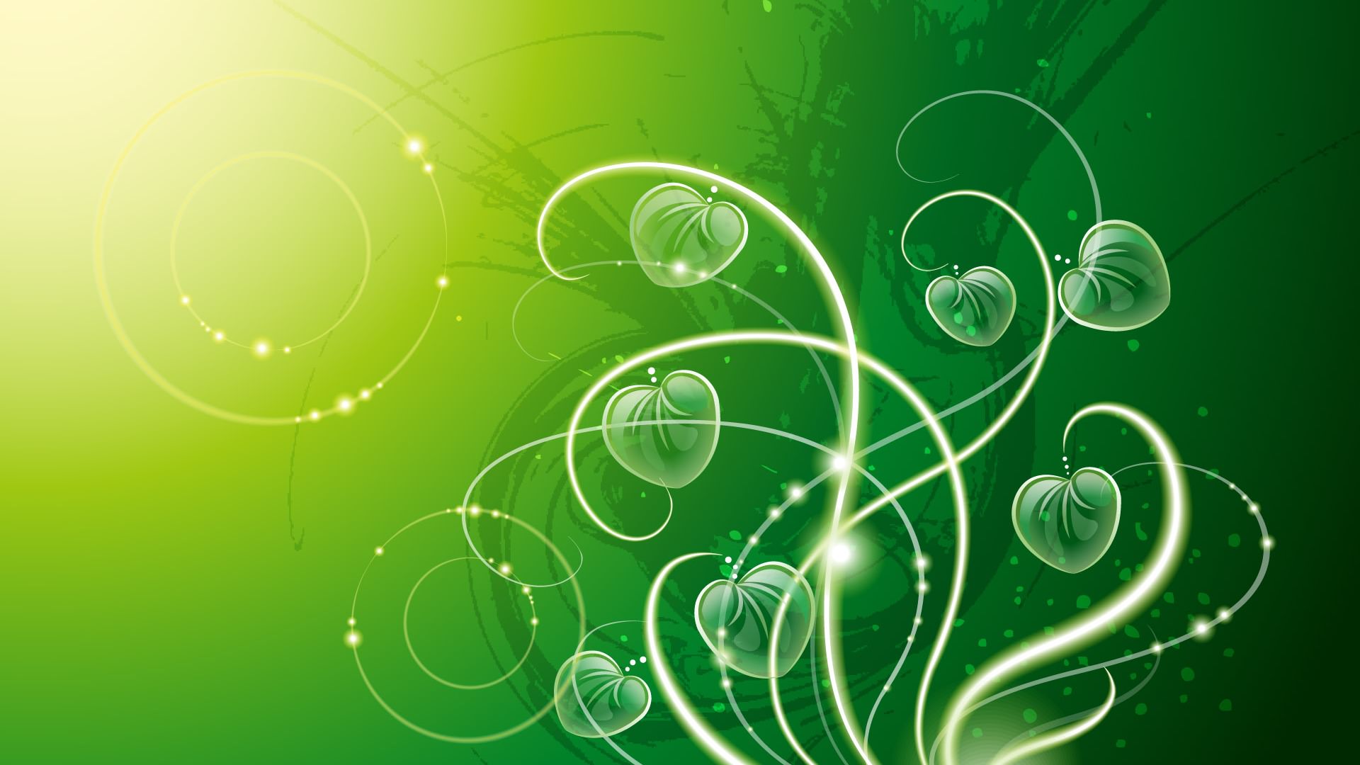 Green Abstract Wallpaper In Psd