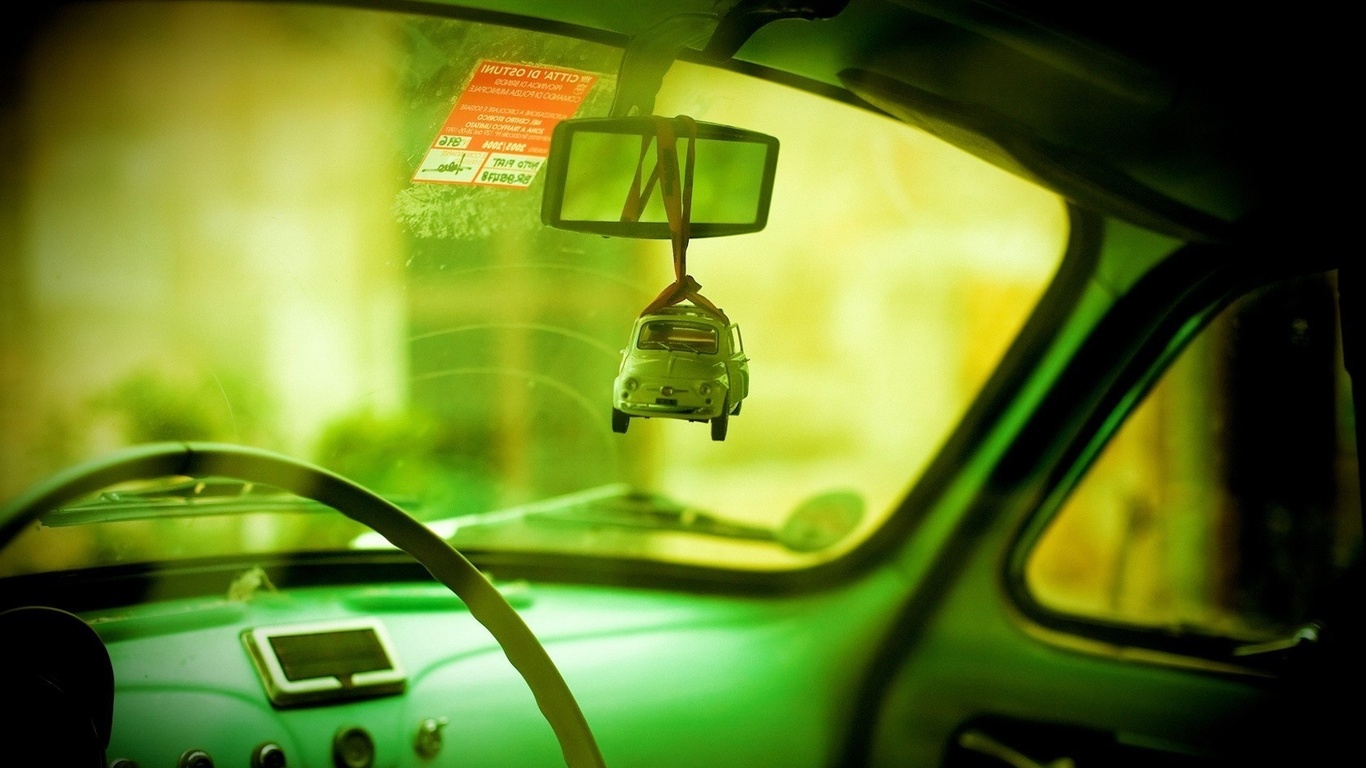 HD Green wallpapers cars toys mirror fiat nostalgia Italian cars