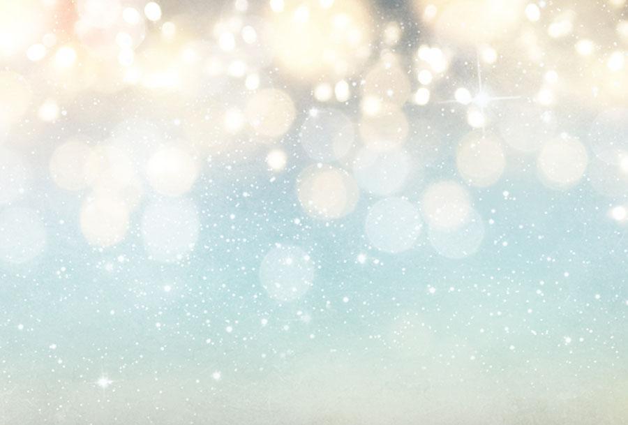 Blue Bokeh Background With Sparkle For Christmas Photography