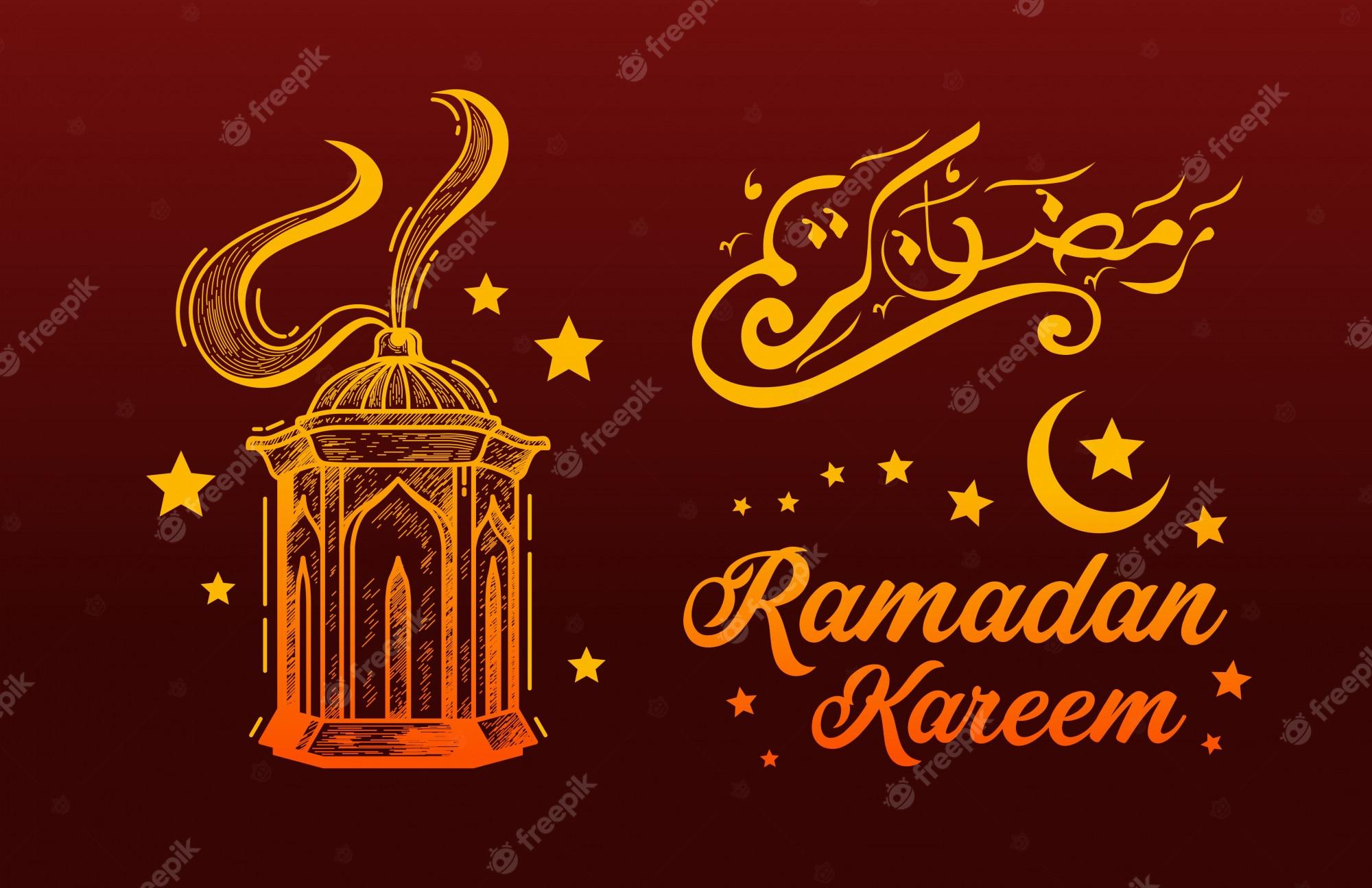 Premium Vector Lantern ramadan kareem background ramadan kareem