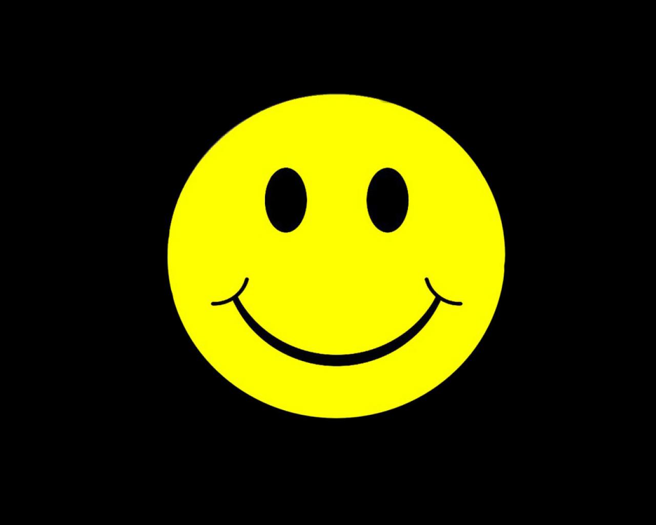 happy smiley face faces black background acid house Q2CD 1280x1024