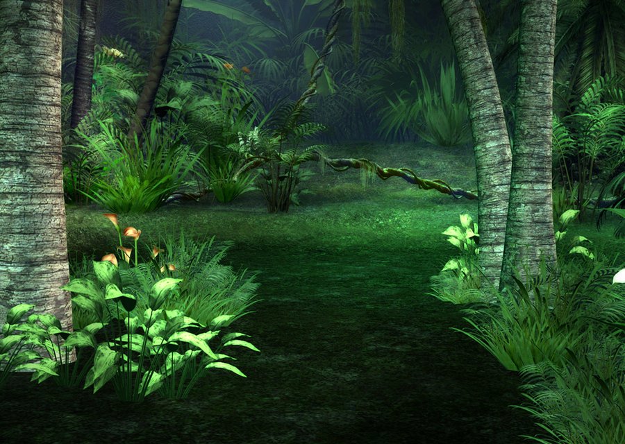 Jungle Pathway Background by Lil Mz on