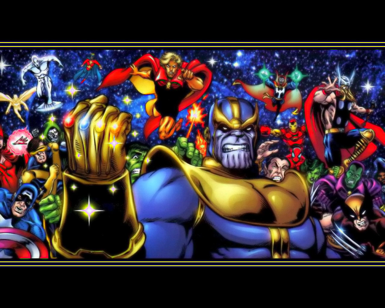 Marvel Thanos HD Wallpaper Cartoon Animation