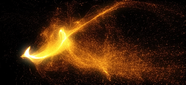Sparks Particles Black Background Light Trails Wallpaper