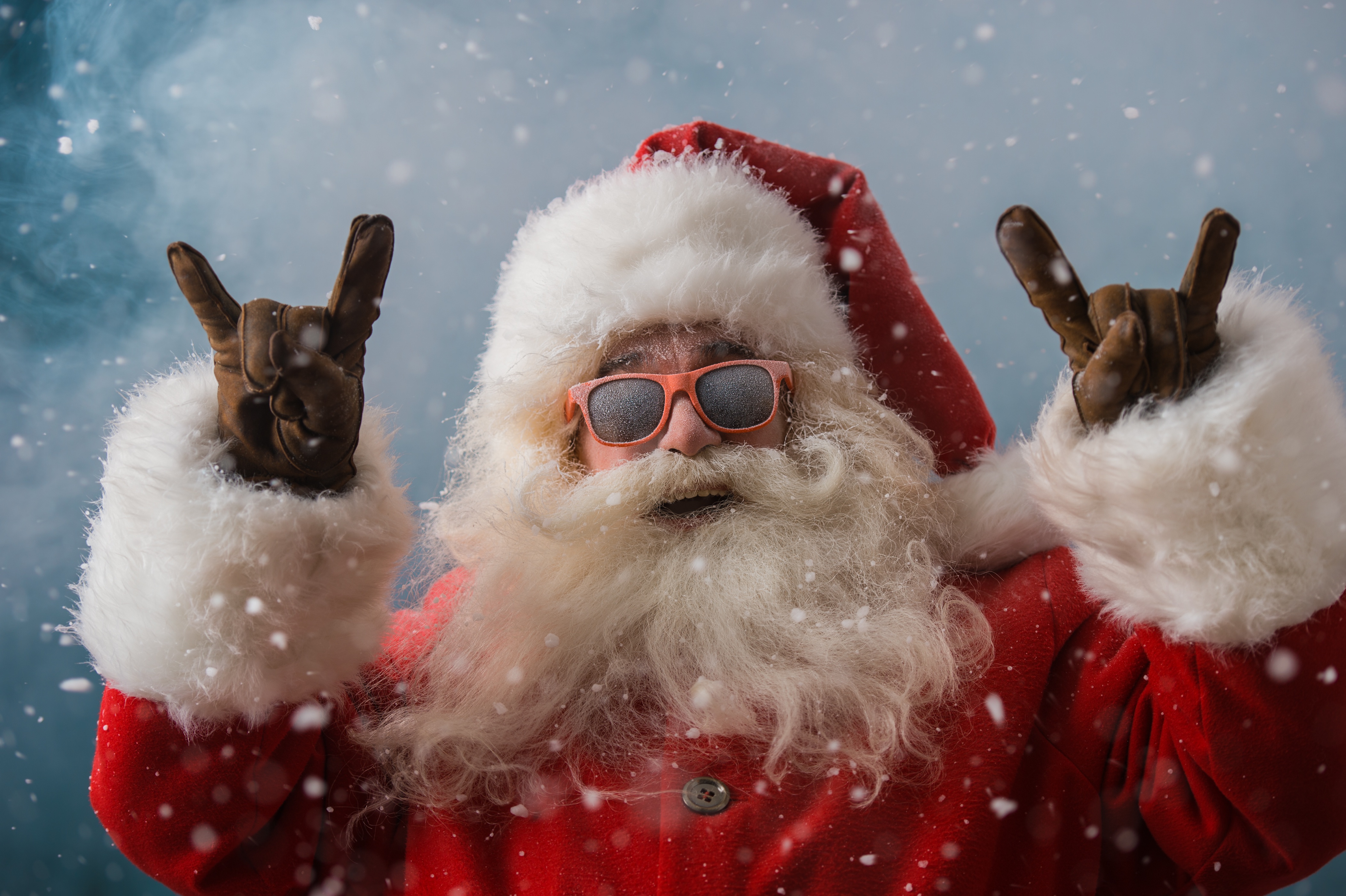 Cool Santa Claus 4k Wallpaper HD Celebrations