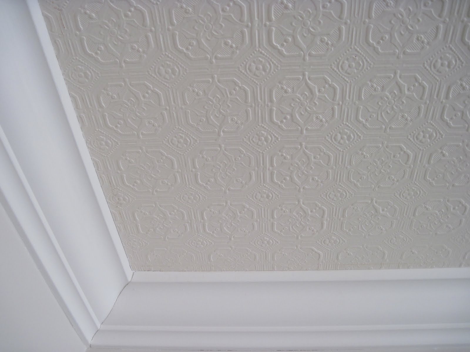 Textured Wallpaper Ceiling Tin