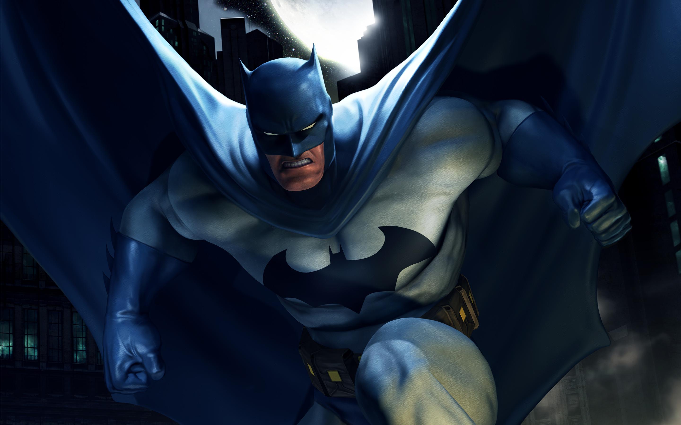 Wallpaper Anime Batman Blue Superhero Dc Ics