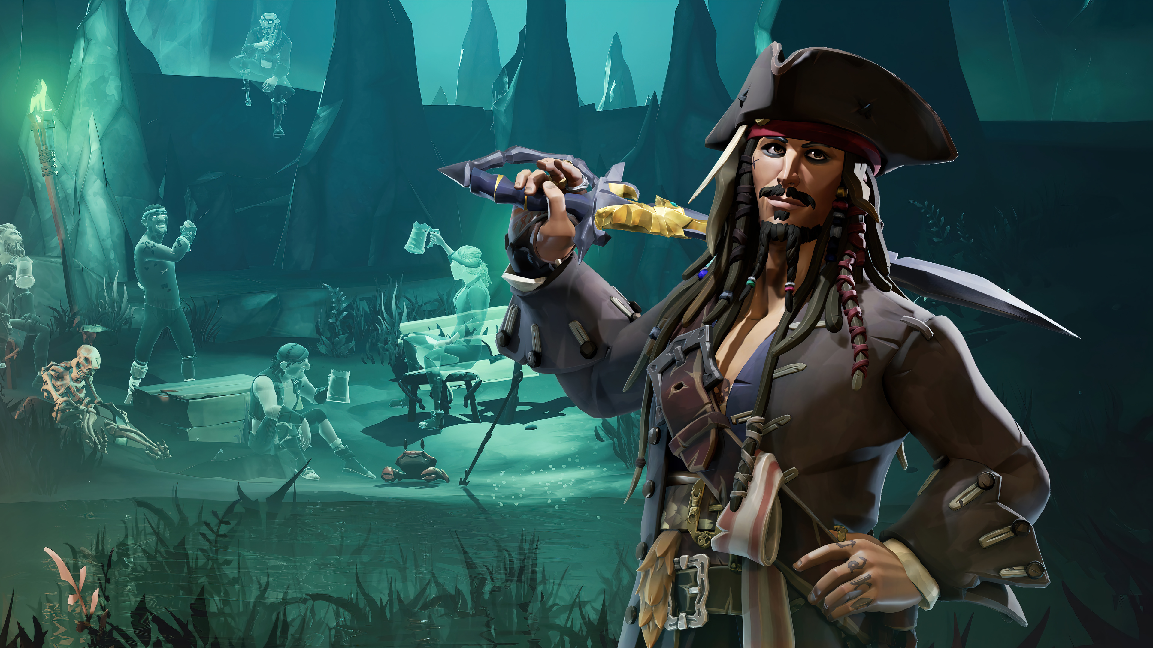 Sea Of Thieves A Pirates Life Jack Sparrow Wallpaper 4k Pc Desktop